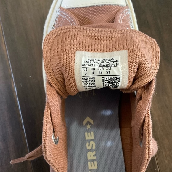 Converse Mauve Chuck Taylor All Star Lift Platform Stitching Sneakers Size 5 - Picture 5 of 8